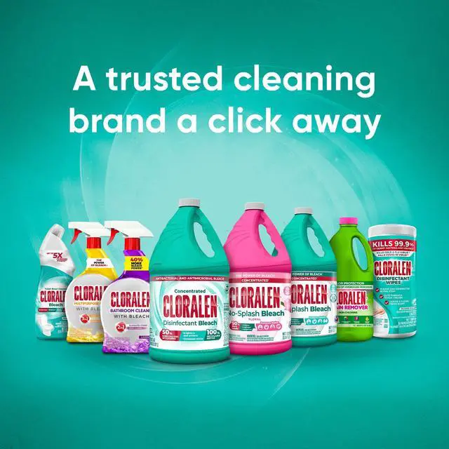 Alt view image 3 of 6 - Cloralen Concentrated Household Cleaning Liquid Bleach, 121 fl oz