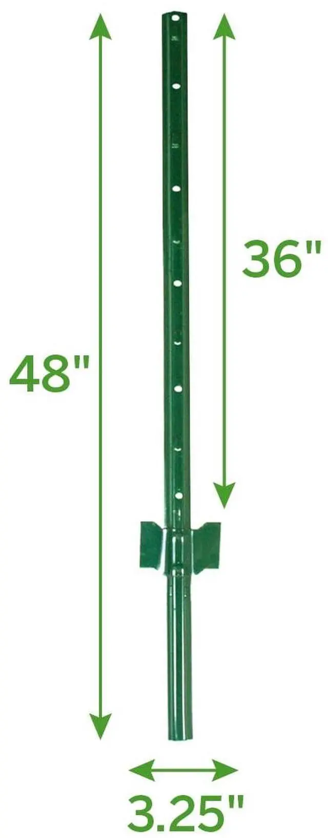 Alt view image 2 of 6 - Garden Craft 4ft H Green Light Duty Fence Post