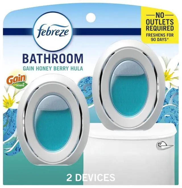 Main image of Febreze BATH Air Freshener Gain Honey Berry Hula, 2 count