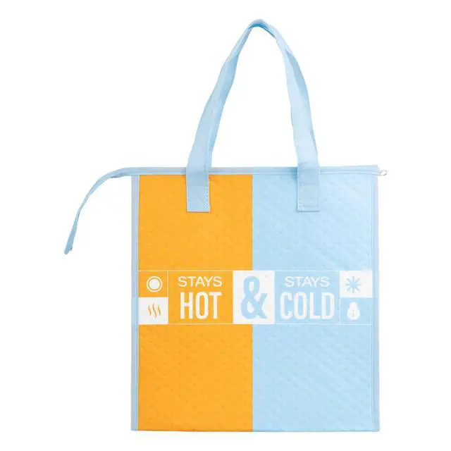 Alt view image 6 of 7 - (2 pack) Walmart Reusable Insulated Freezer Bag with Zipper, Eco-Friendly Grocery Carrier, 22 lbs Capacity