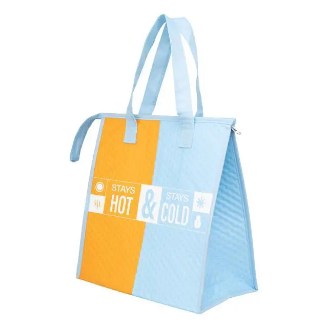 Alt view image 5 of 7 - (2 pack) Walmart Reusable Insulated Freezer Bag with Zipper, Eco-Friendly Grocery Carrier, 22 lbs Capacity