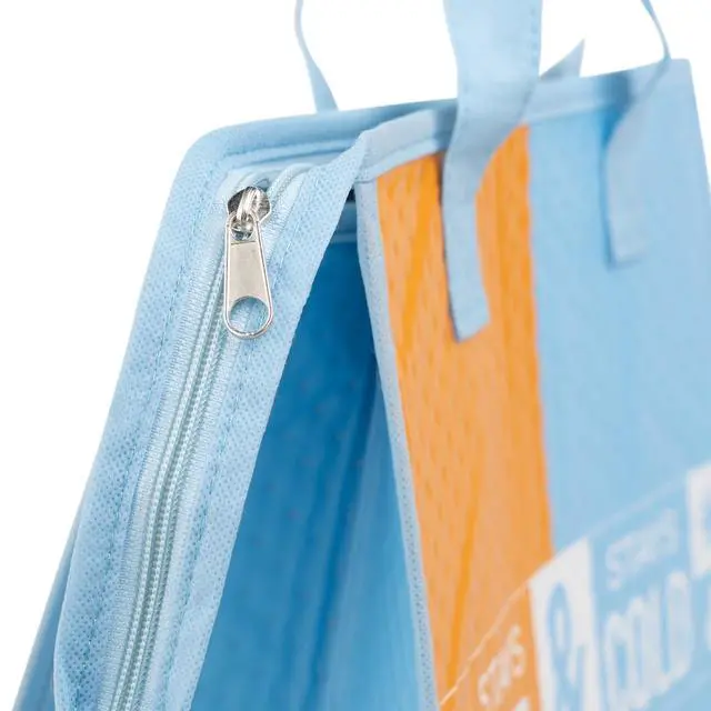 Alt view image 2 of 7 - (2 pack) Walmart Reusable Insulated Freezer Bag with Zipper, Eco-Friendly Grocery Carrier, 22 lbs Capacity