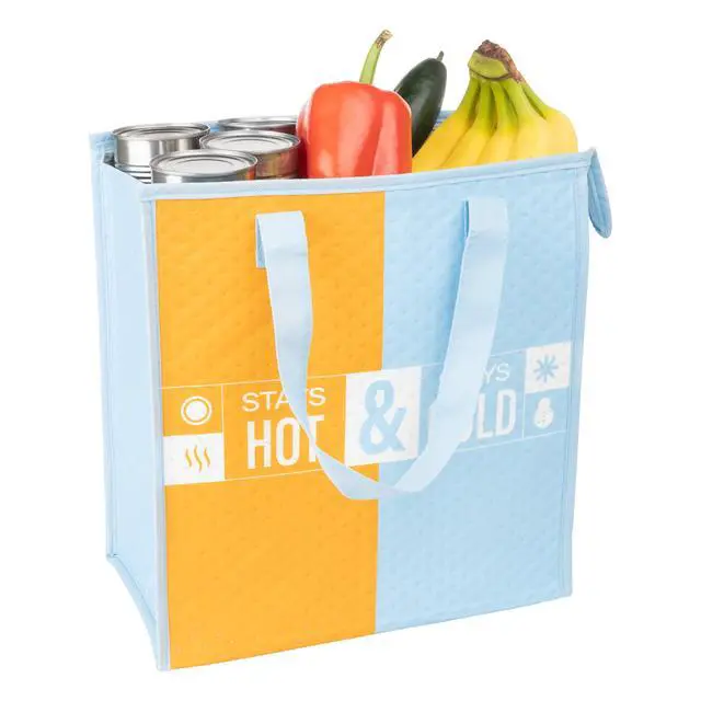 Alt view image 7 of 7 - (2 pack) Walmart Reusable Insulated Freezer Bag with Zipper, Eco-Friendly Grocery Carrier, 22 lbs Capacity