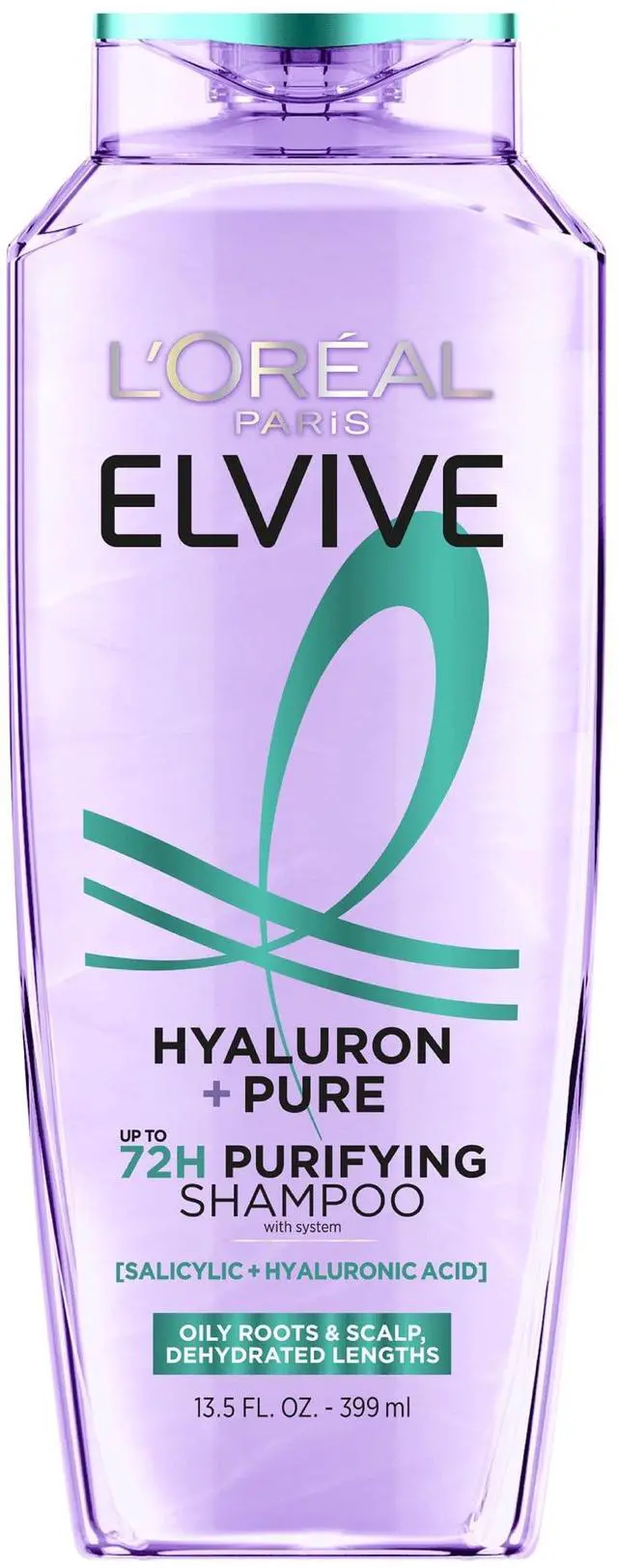 Main image of L'Oreal Paris Elvive Hyaluron Pure Moisturizing Shampoo for Oily Hair, 13.5 fl oz