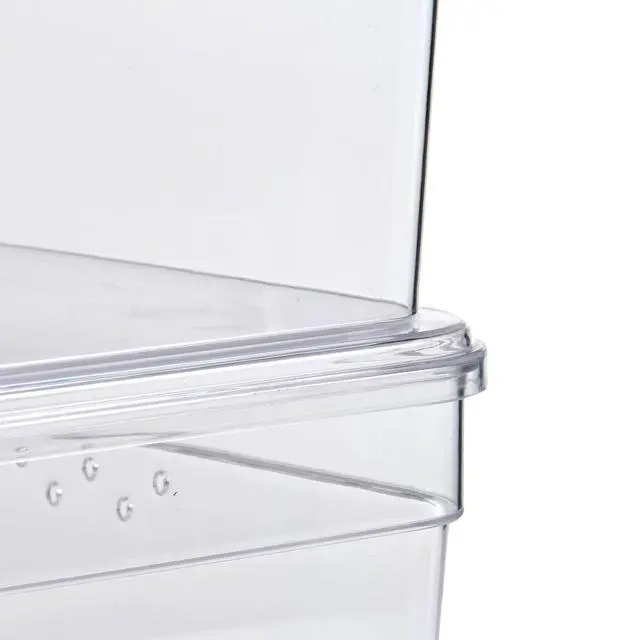 Alt view image 2 of 5 - Mainstays Clear Glossy Plastic Small Shoe Box with Lid