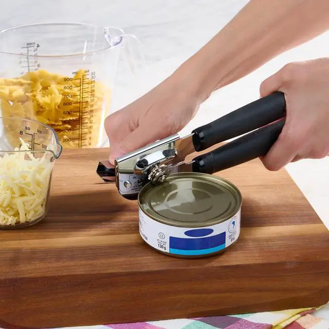 Alt view image 2 of 4 - Mainstays Stainless Steel Comfort Cushion Handle Grip Can Opener, Black