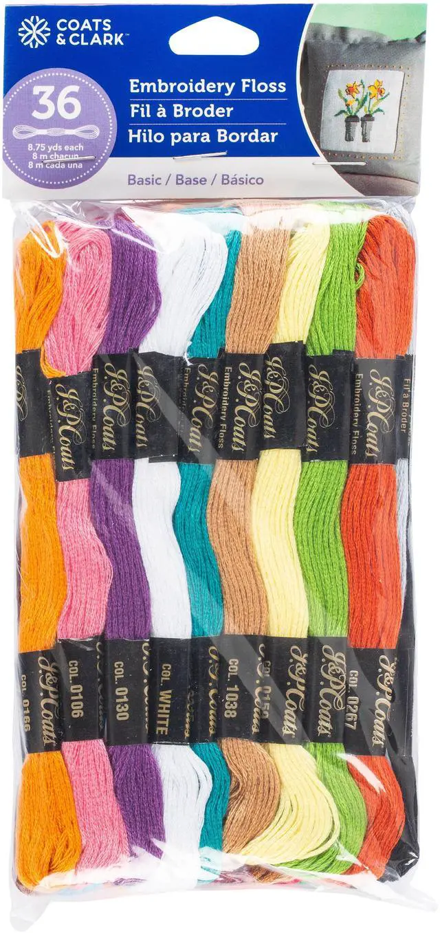 Main image of Coats & Clark® Multicolor Embroidery Floss Value Pack, 8.75 Yds