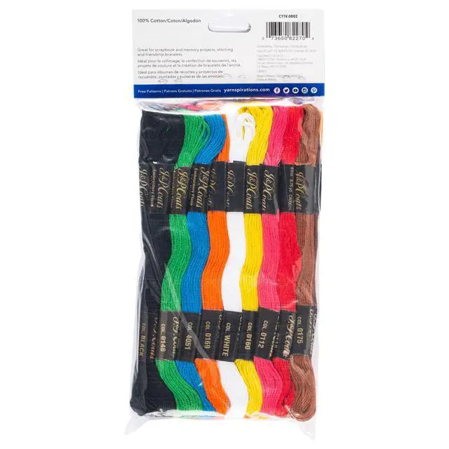 Alt view image 2 of 5 - Coats & Clark® Multicolor Embroidery Floss Value Pack, 8.75 Yds