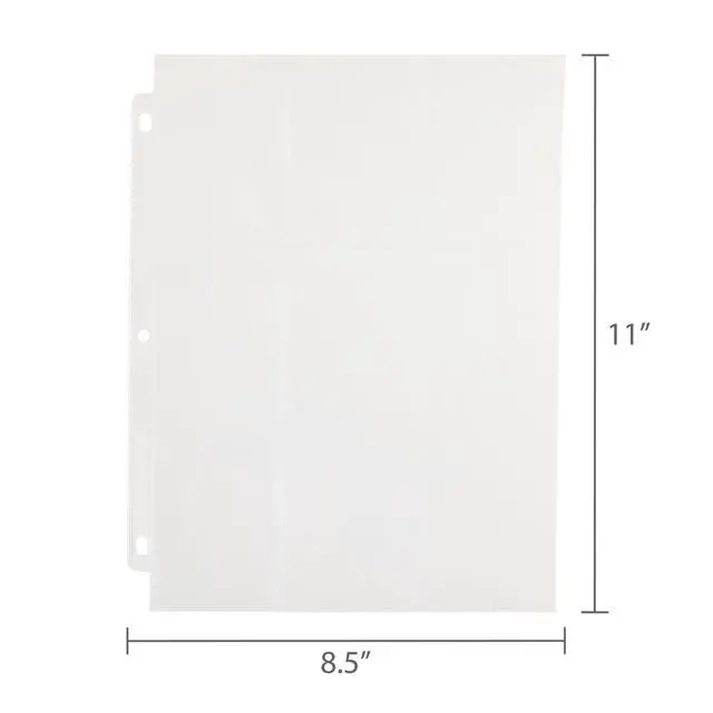 Alt view image 5 of 6 - Pen + Gear 9-Pocket Protective Trading Card Pages, 8.5 in x 11 in, Clear, 10 Count