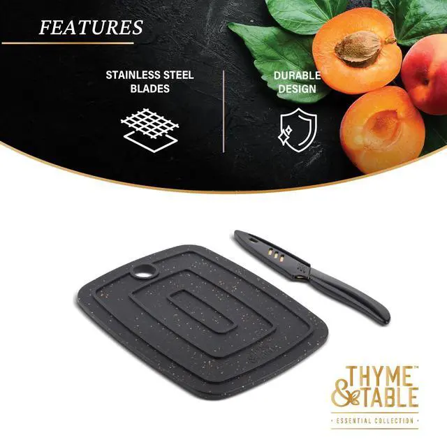 Alt view image 5 of 6 - Thyme & Table Bar Board Cutting Board with 3.5 in Paring Knife, 2-Piece Set