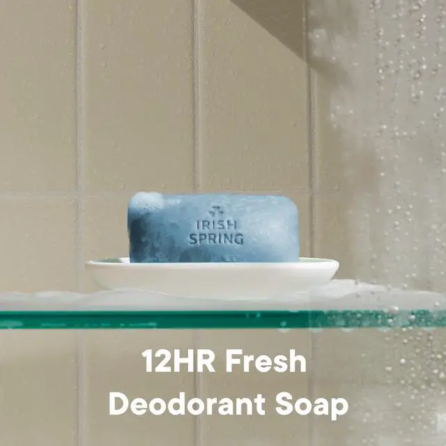 Alt view image 6 of 6 - Irish Spring Moisture Blast Deodorant Bar Soap for Men, 3.7 oz Bar (8 Pack)