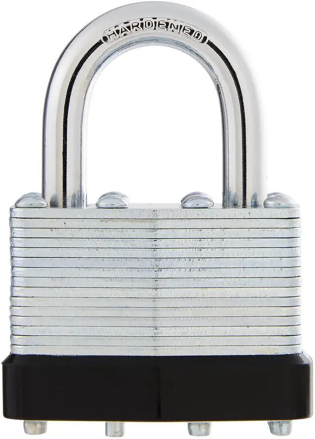 Main image of Hyper Tough 1-3/4 in. (44mm) Laminated Steel Keyed Padlock with 1 in. (25mm) Hardened Steel Shackle