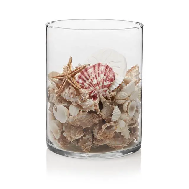 Alt view image 4 of 4 - Libbey Wide Glass Cylinder Floral Vase, 8" Tall and 6" Wide