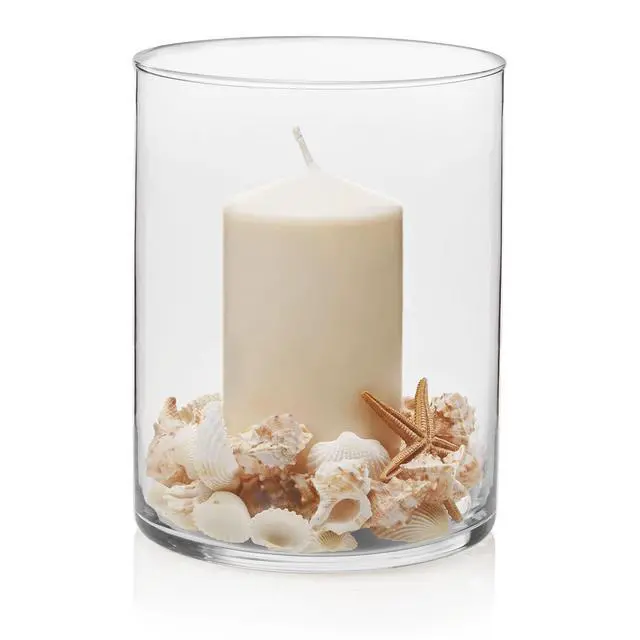 Alt view image 3 of 4 - Libbey Wide Glass Cylinder Floral Vase, 8" Tall and 6" Wide