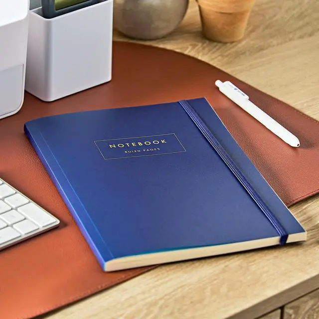 Main image of Pen+Gear Poly Notebook, Blue, 7 in x 9.87 in, 80 College-Ruled Pages