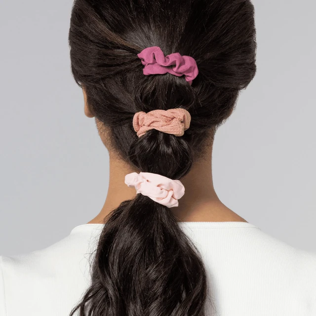 Alt view image 2 of 4 - Scunci The Original Scrunchie Hair Ties, Multicolor, 12 Count Ponytail Holders