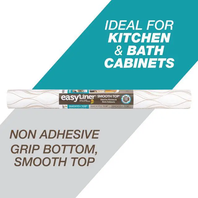 Main image of Smooth Top EasyLiner Shelf Liner, Taupe Svelte 20" x 6' 1 Rolls