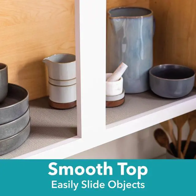 Alt view image 3 of 5 - Smooth Top EasyLiner Shelf Liner, Taupe Svelte 20" x 6' 1 Rolls