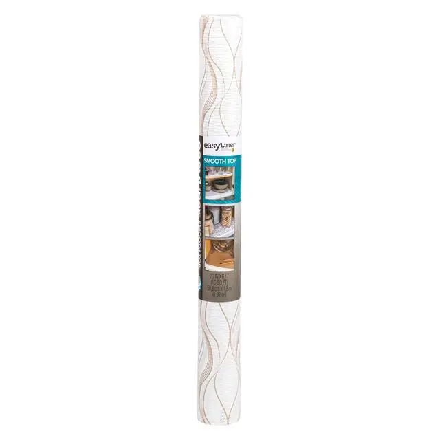 Alt view image 2 of 5 - Smooth Top EasyLiner Shelf Liner, Taupe Svelte 20" x 6' 1 Rolls
