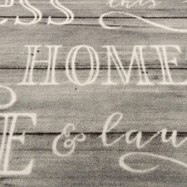 Alt view image 5 of 5 - Mainstays Bless Home Wood-Inspired Indoor Accent Rug, Gray, 18 in x 30 in