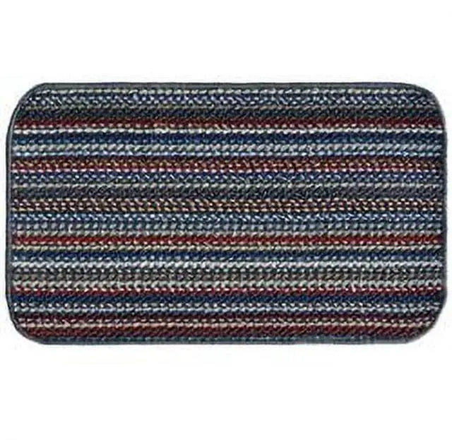 Main image of Mainstays Carnival Stripe Polypropylene Indoor Area Rug, Assorted Multi Colors, 18 in x 30 in