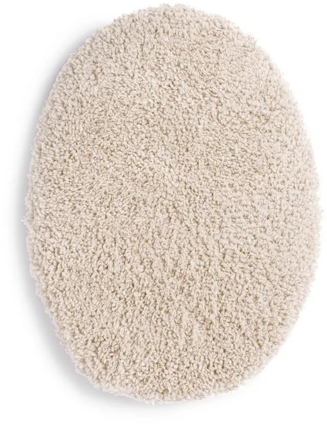 Main image of Mainstays Polyester Toilet Lid Cover, Tan, 19" x 22" Bathroom Accessory