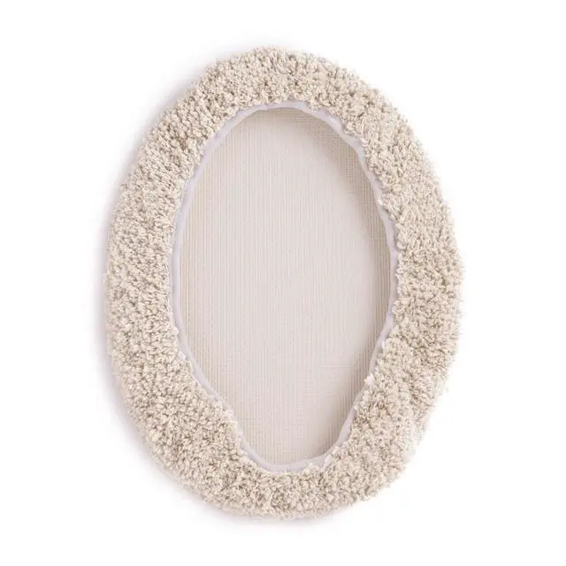 Alt view image 4 of 6 - Mainstays Polyester Toilet Lid Cover, Tan, 19" x 22" Bathroom Accessory