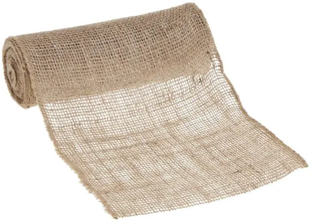 Main image of Love, Laugh, Craft Jute Naturalistic Needlework Fabric Precut Roll, 8" x 5-Yards, Natural