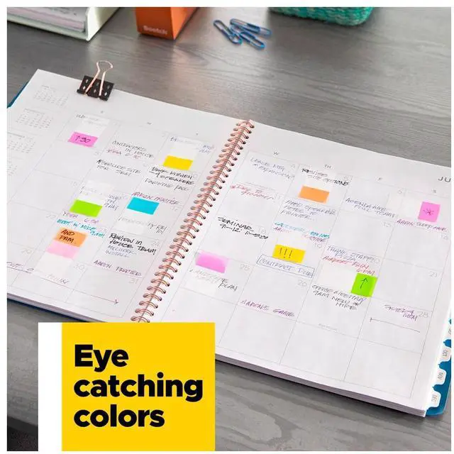 Alt view image 6 of 6 - Post-it Tabs and Flags Combo Pack, 1 in Wide Tabs and .47 in Wide Flags, Assorted Colors, 36 Tabs and 100 Flags