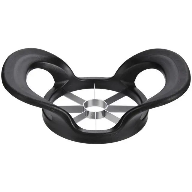 Alt view image 2 of 5 - Mainstays 8-Wedge Stainless Steel Apple Slicer and Corer, Black