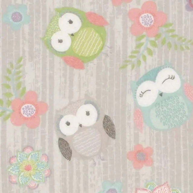 Alt view image 2 of 5 - Create It 18"x21" Cotton Flannel Hootsie Precut Sewing & Craft Fabric Bundle, Multicolor 5 Piece