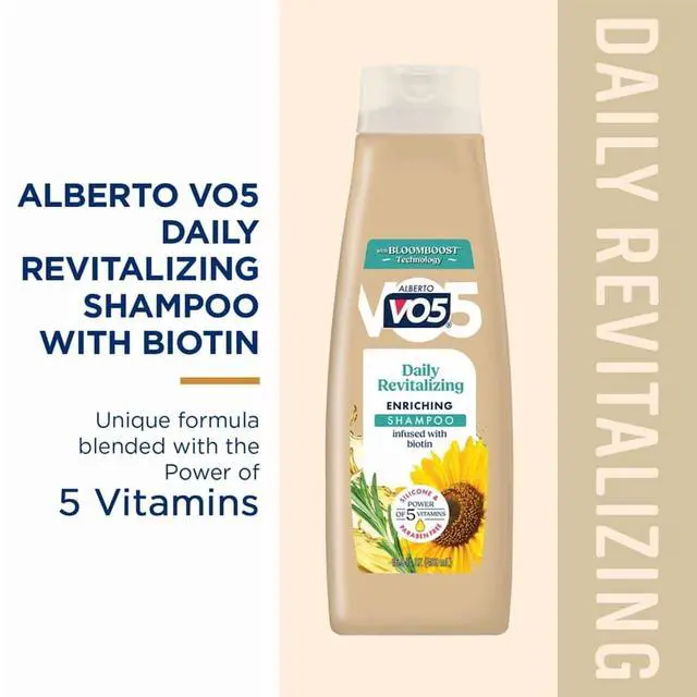 Alt view image 3 of 5 - (6 pack) Alberto VO5 Daily Revitalizing Enriching Shampoo with Biotin, Vitamin-Enriched, Paraben Free Formula for Strong, Healthy Hair
