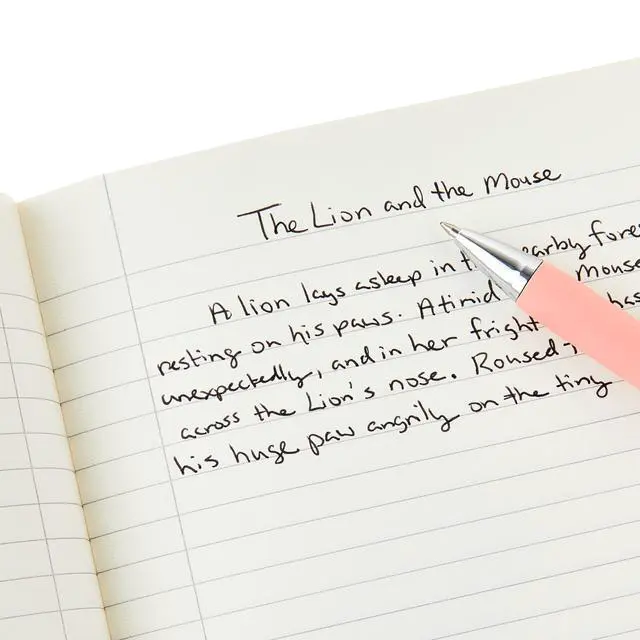 Alt view image 4 of 5 - Pen+Gear Textured Stripe Journal, 8" x 10", 160 Ruled Pages, Adult