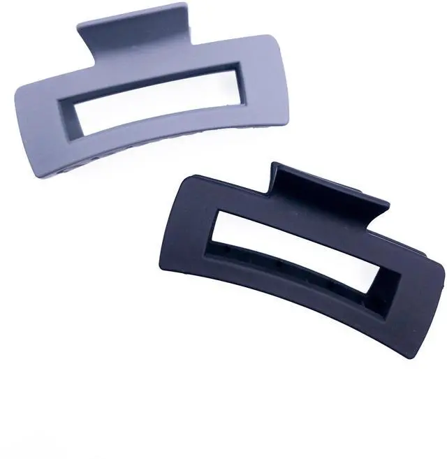 Main image of Time and Tru Women's Hair Claw Clip 2-Pack, Black Grey