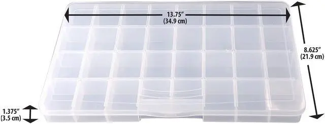 Alt view image 4 of 6 - The Beadery - 32 Comp Large Bead Keeper Box - Clear Plastic - 2176