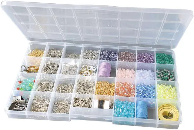 Alt view image 5 of 6 - The Beadery - 32 Comp Large Bead Keeper Box - Clear Plastic - 2176