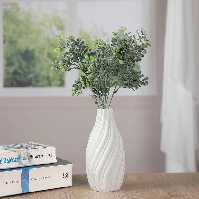 Alt view image 4 of 6 - (4 pack) Mainstays 14.2" Green Artificial Boxwood Leaf Pick