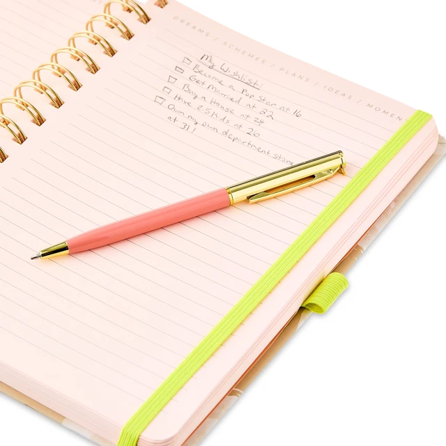 Alt view image 3 of 5 - Pen + Gear Twin Wire Bound Journal - Khaki, 6" x 8.25" x 1", 192 Lined Pages, Paper Hard Cover, Pen