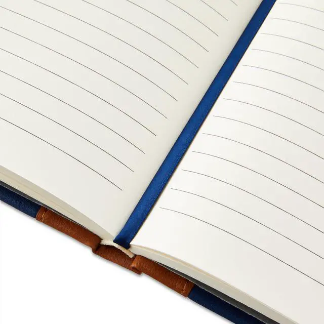 Alt view image 3 of 3 - Pen+Gear Simulated Leather Journal, Navy, 6" x 8", 256 Ruled Pages