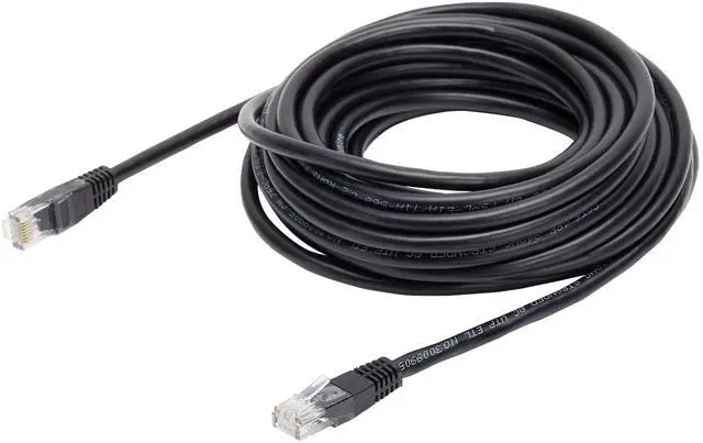 Main image of onn. Cat6 Ethernet Patch Cable, RJ45 Network Internet Stranded Cord, 14', Black