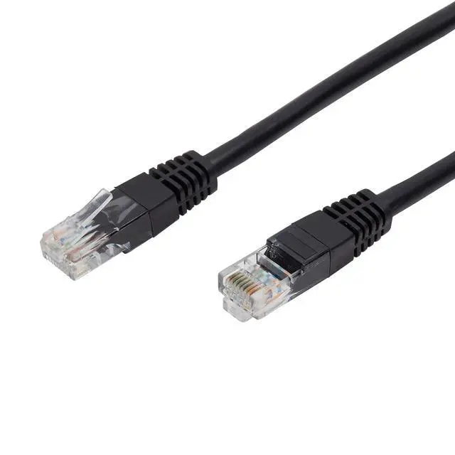 Alt view image 5 of 5 - onn. Cat6 Ethernet Patch Cable, RJ45 Network Internet Stranded Cord, 14', Black