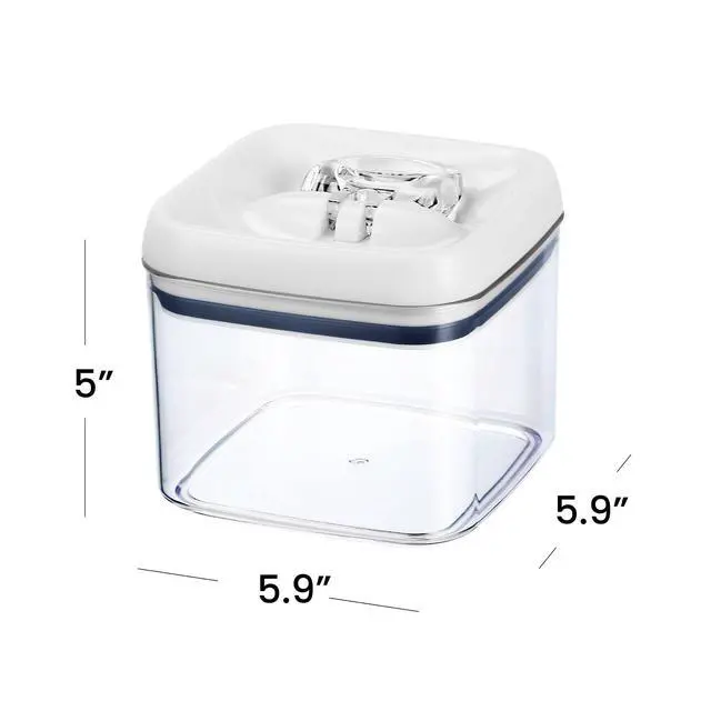 Alt view image 6 of 6 - Better Homes & Gardens Flip-Tite Square Food Storage Container, Clear, Easy-Open Lid, BPA-Free