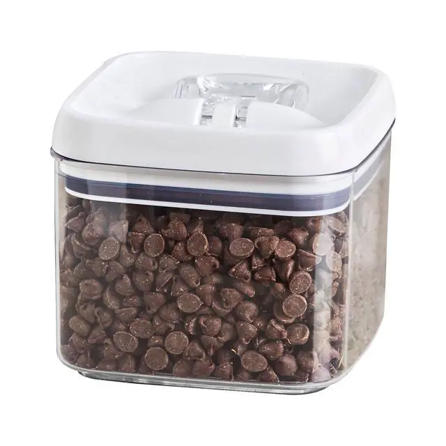 Alt view image 4 of 6 - Better Homes & Gardens Flip-Tite Square Food Storage Container, Clear, Easy-Open Lid, BPA-Free
