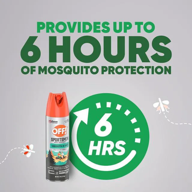 Alt view image 5 of 6 - OFF! FamilyCare Insect Repellent, Smooth & Dry Mosquito Repellent Spray, 15% DEET Formula, 4 OZ.