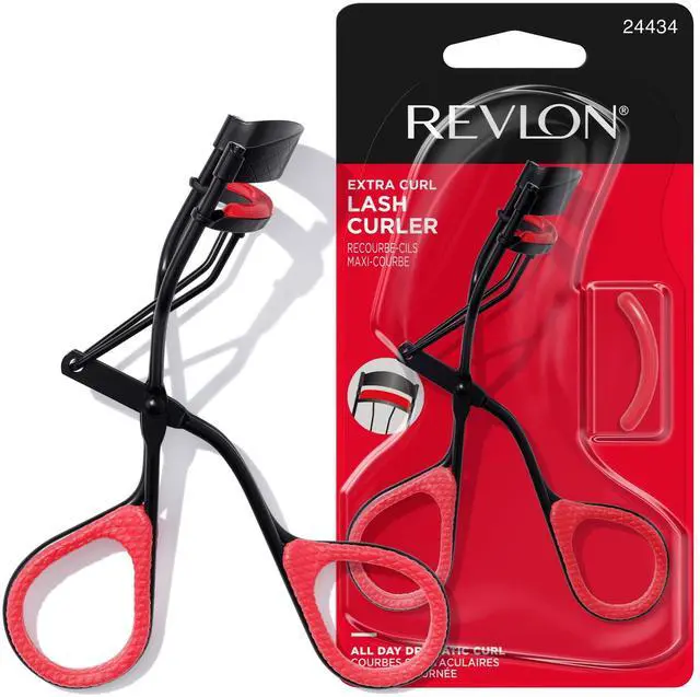 Main image of Revlon Extra Curl Lash Curler, All Day Dramatic Curl, No-Slip Finger Grips, 1 count