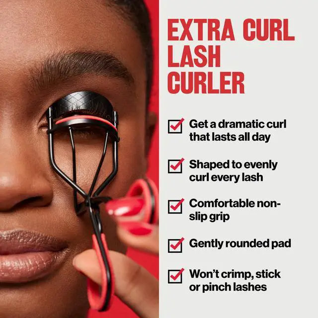 Alt view image 3 of 4 - Revlon Extra Curl Lash Curler, All Day Dramatic Curl, No-Slip Finger Grips, 1 count