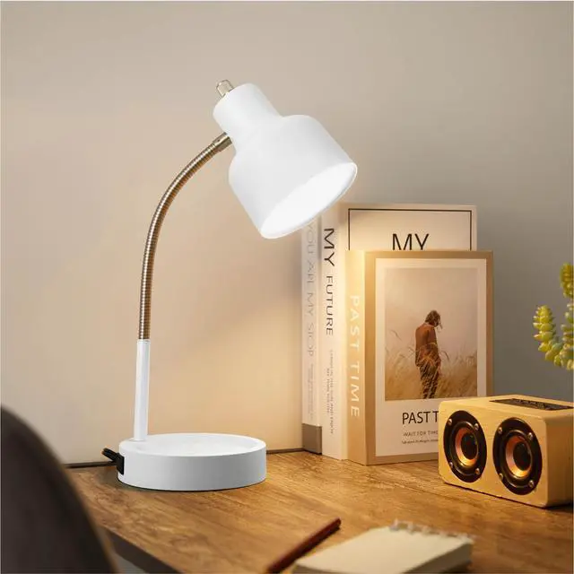 Alt view image 5 of 6 - Mainstays 17" LED Catch-All Base & AC Outlet Adjustable Flexible Desk Lamp