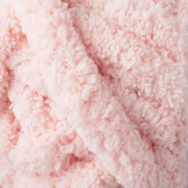 Alt view image 5 of 7 - Mainstays Chunky Chenille Yarn, 31.7 yd, Light Pink, 100% Polyester, Super Bulky