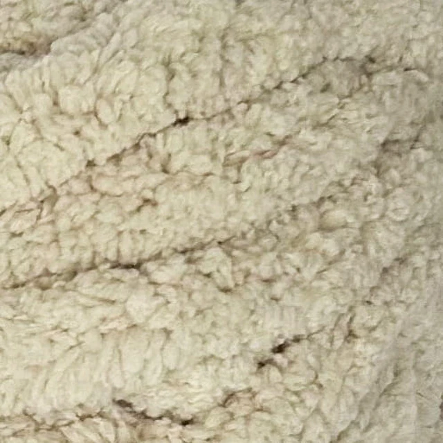 Alt view image 6 of 7 - Mainstays Chunky Chenille Yarn, 31.7 yd, Stone, 100 Polyester, Super Bulky