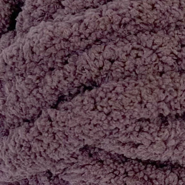 Alt view image 5 of 5 - Mainstays Chunky Chenille Yarn, 31.7 yd, Purple, 100% Polyester, Super Bulky